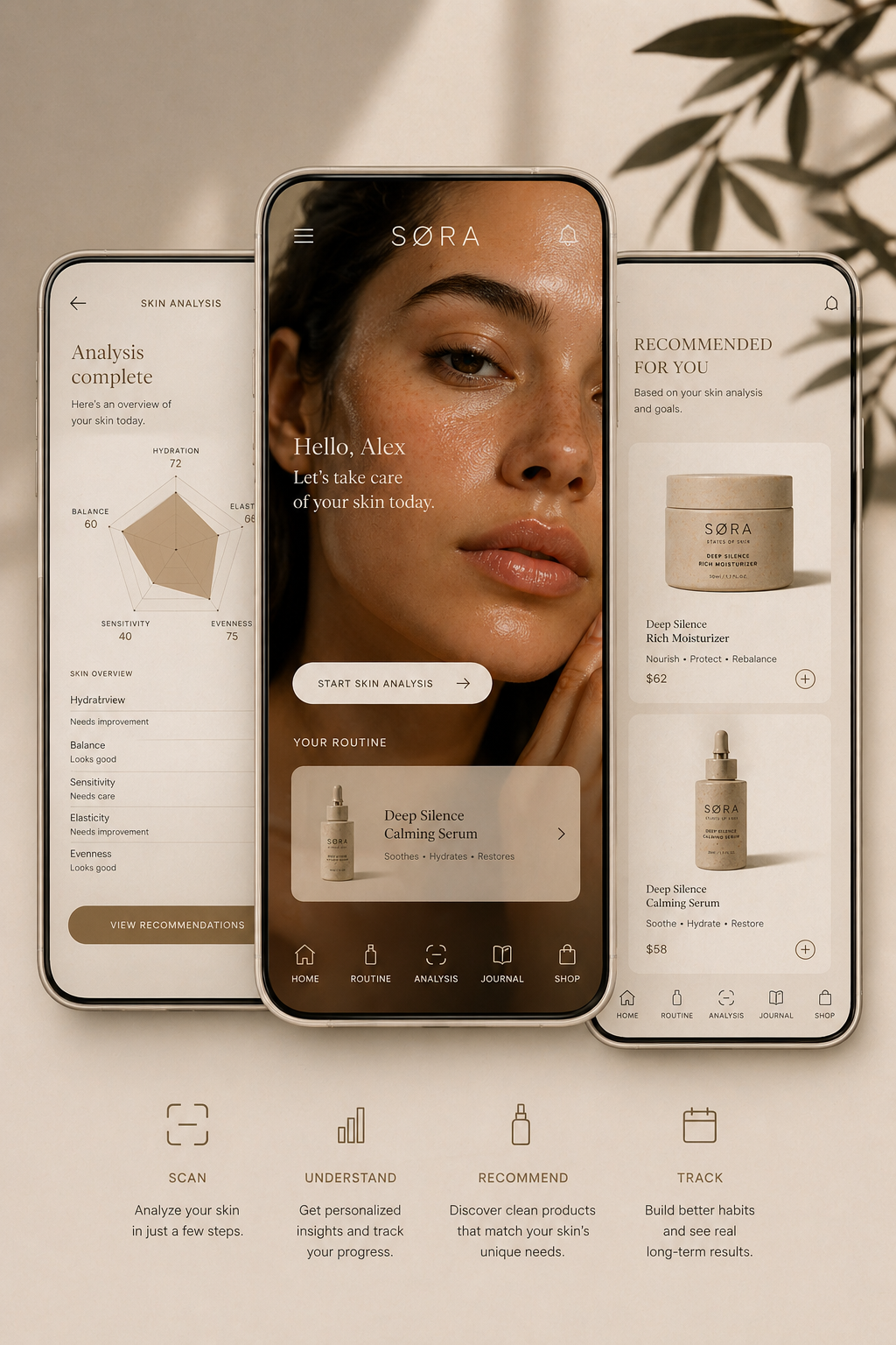 SØRA app experience: analysis, recommendations and tracking